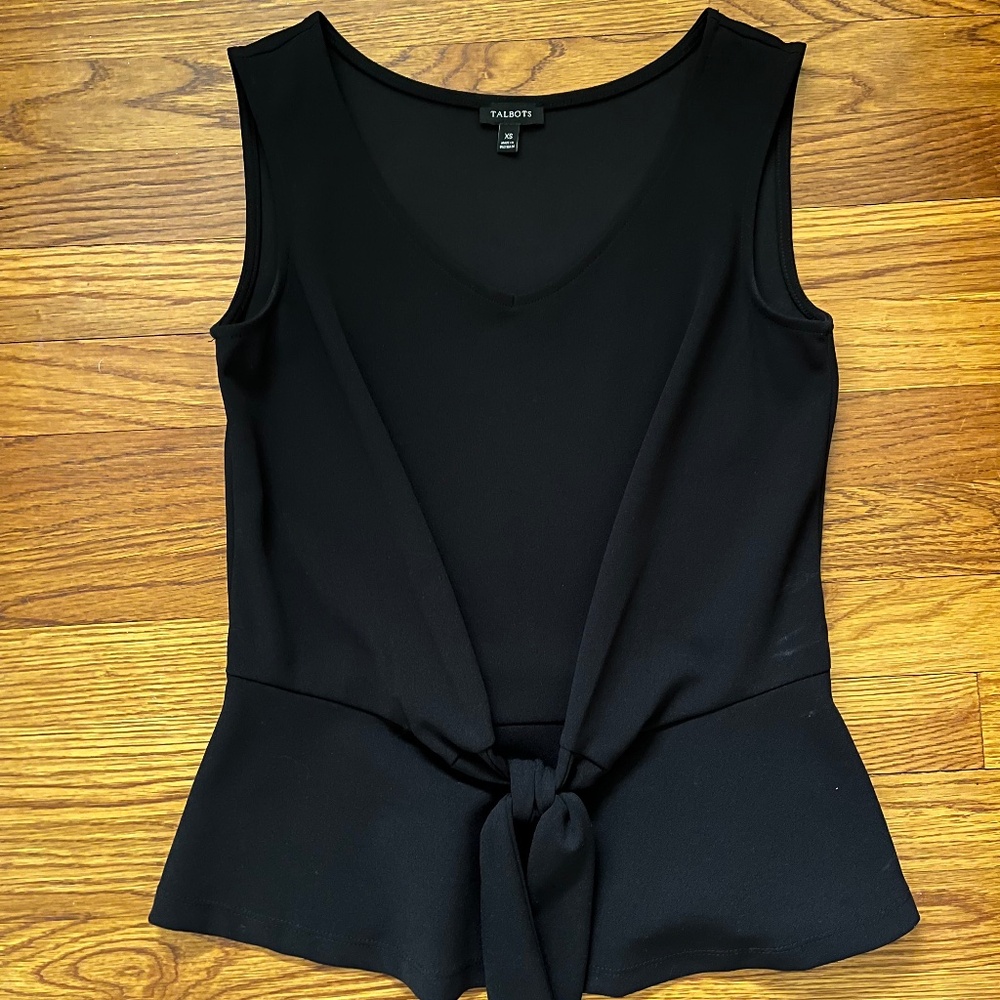 Talbots Black Sleeveless Top